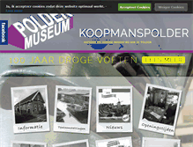 Tablet Screenshot of poldermuseum.nl